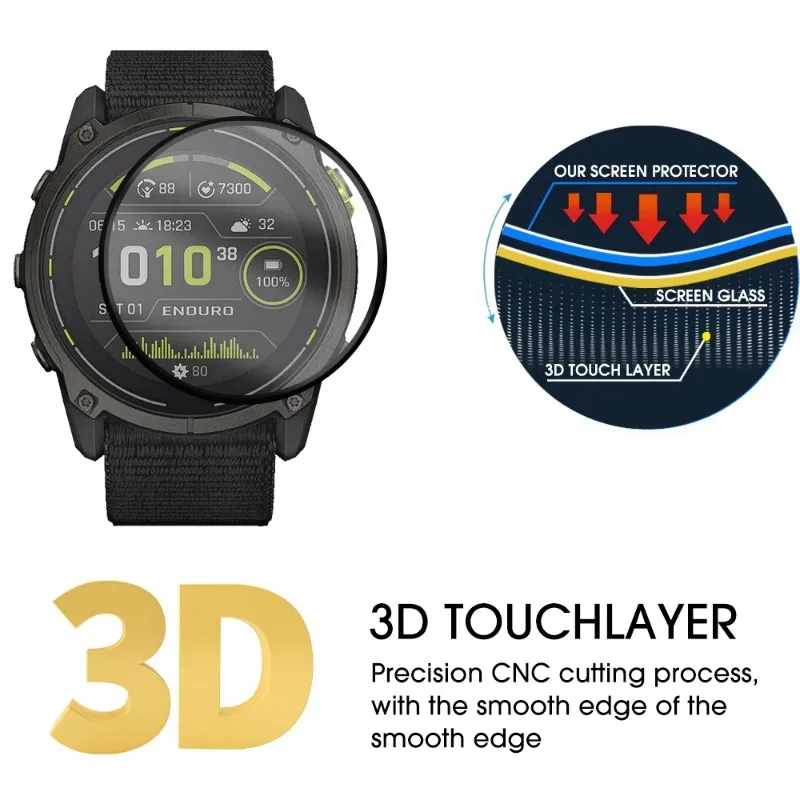 Protection d'écran en verre trempé pour Garmin Enduro 3 - Image 3