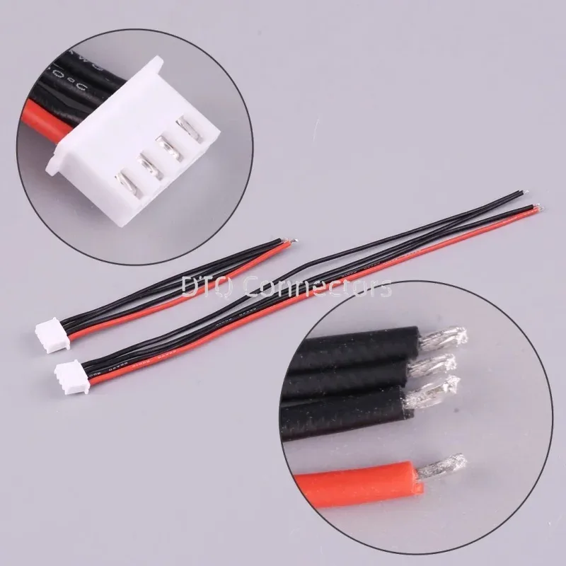 Câble d'extension de charge JST-XH 2,54 mm pour batterie LiPo - Silicone 22AWG (1S-7S) - Image 3