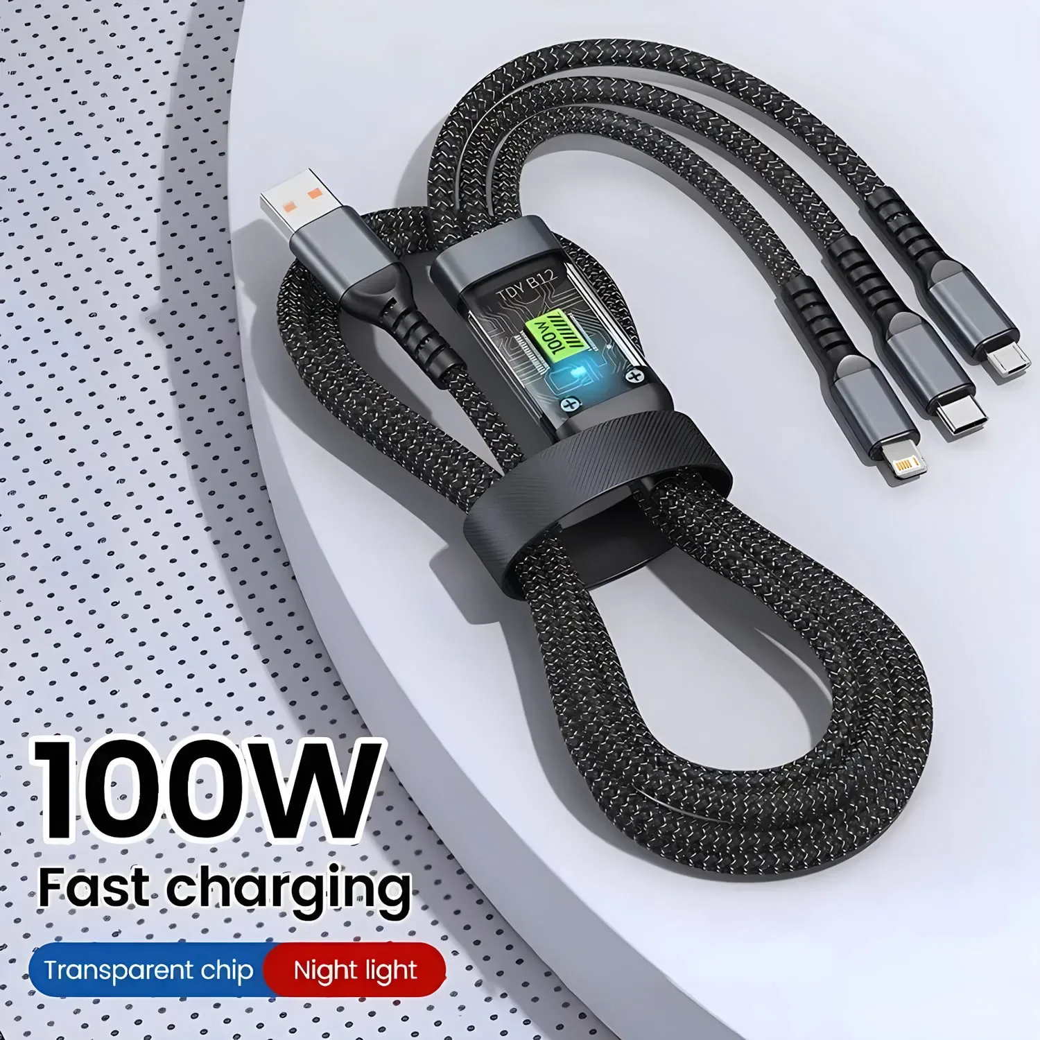 Câble de charge 3-en-1 polyvalent