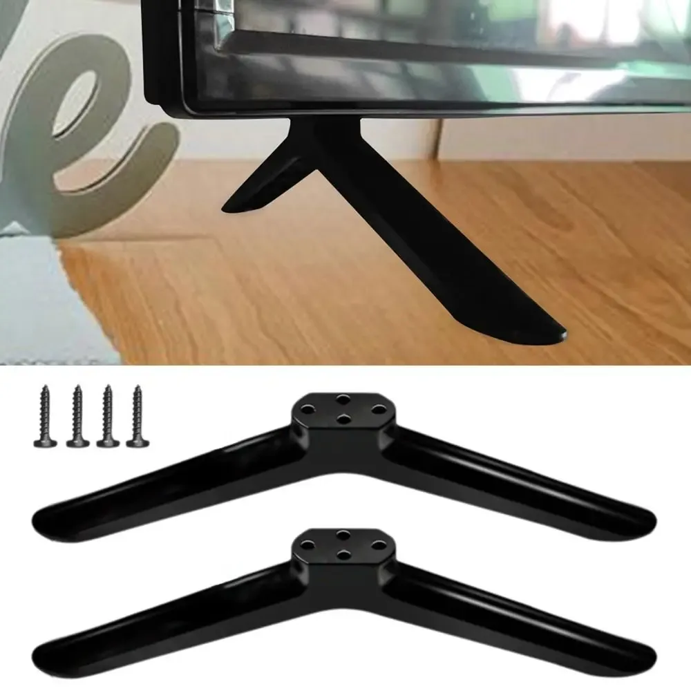 Pieds de support TV universels avec vis - Noir - Image 4