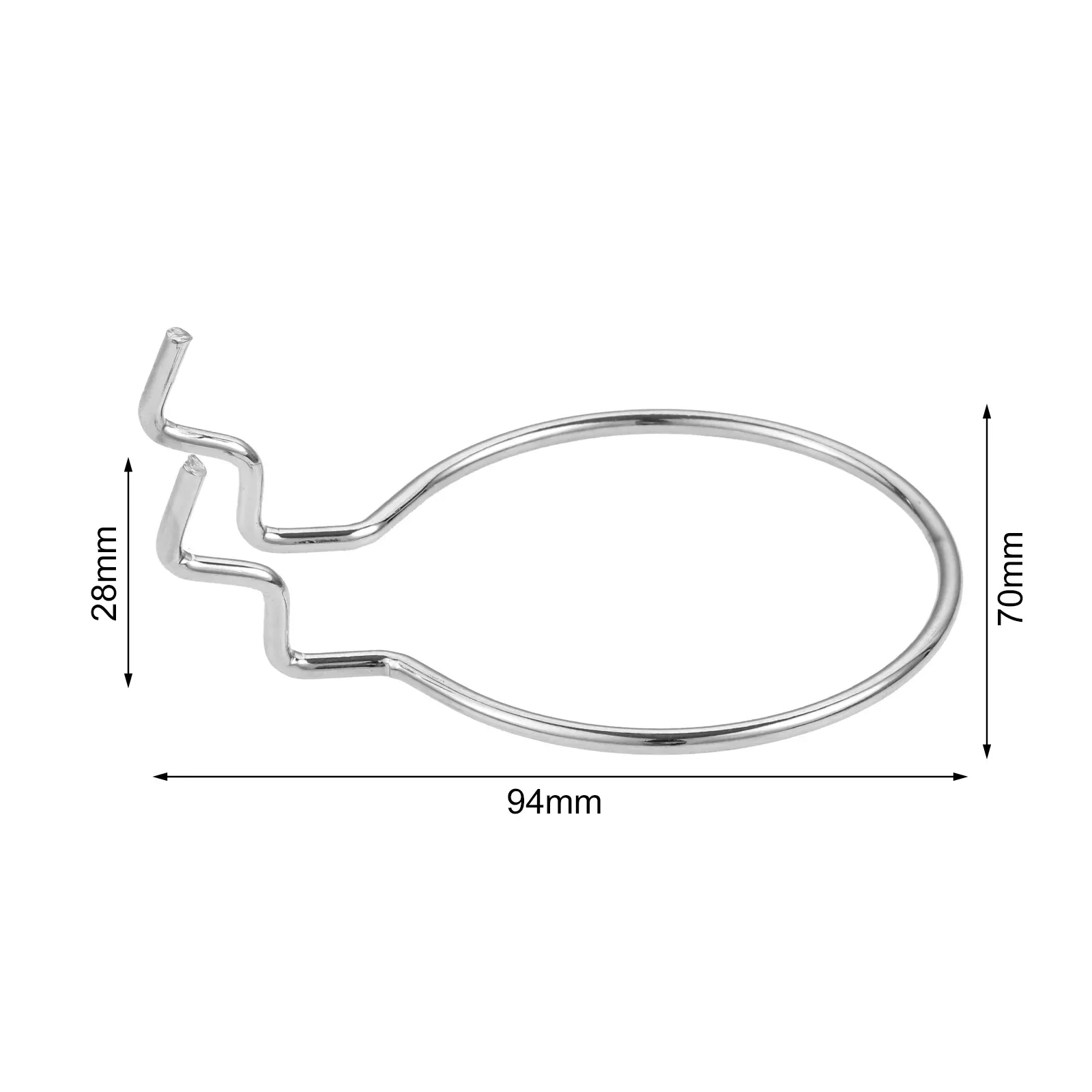 Anneaux métalliques pour panneau perforé - Image 3