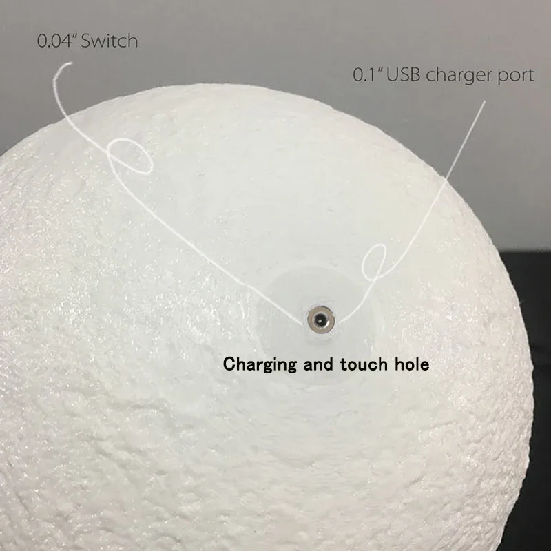Lampe Lune LED 3D Tactile et Rechargeable - Image 3