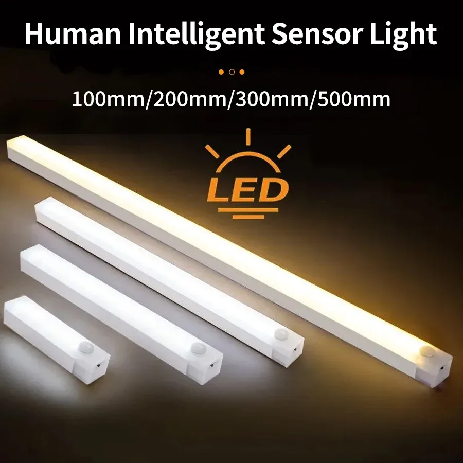 Veilleuse LED sans fil avec détecteur de mouvement rechargeable par USB - Image 1