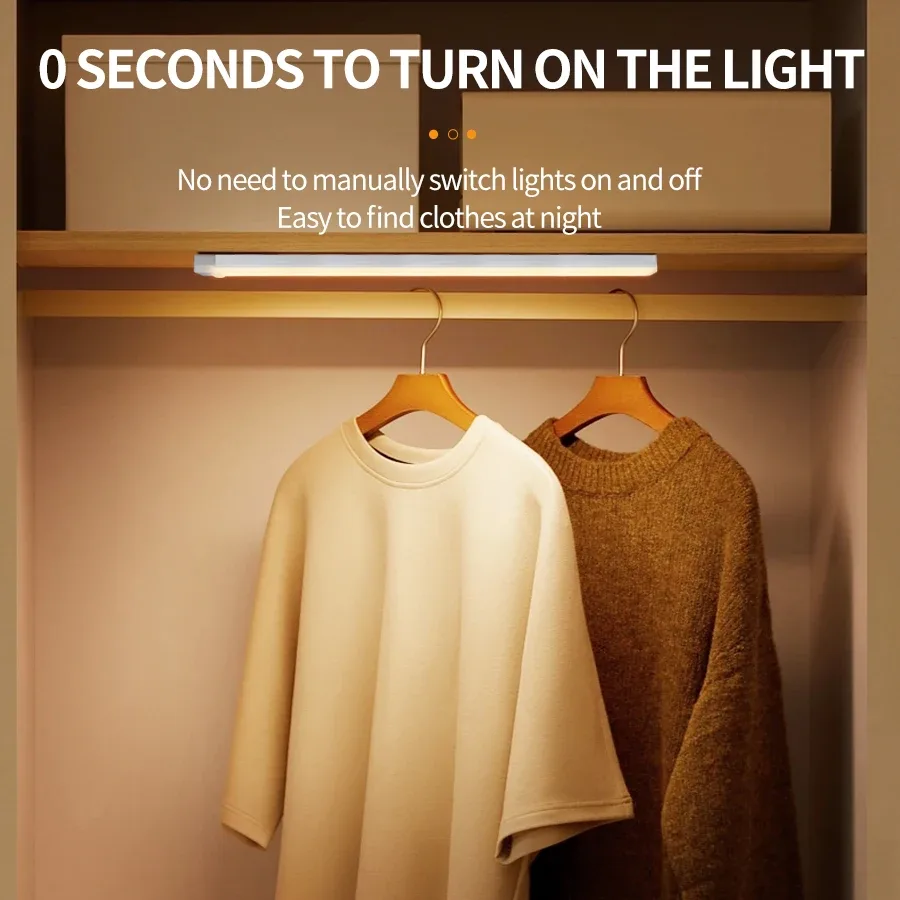 Veilleuse LED sans fil avec détecteur de mouvement rechargeable par USB - Image 3