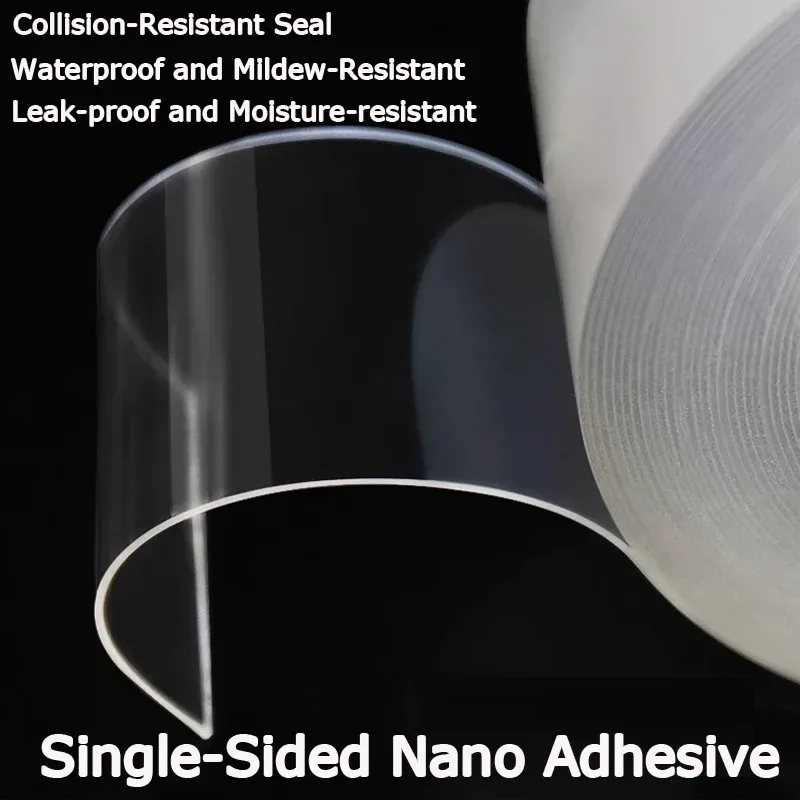Ruban de protection anti-collision en silicone transparent, adhésif nano large et épais - Image 5