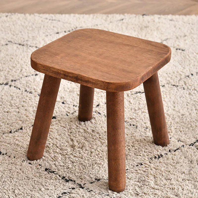 Tabouret d'appoint Alicante en bois massif - Image 1