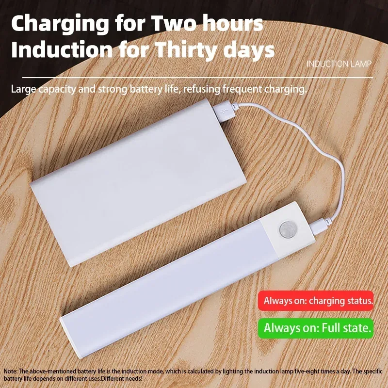 Réglette LED sans fil rechargeable avec détecteur de mouvement pour placard et armoire - Image 3