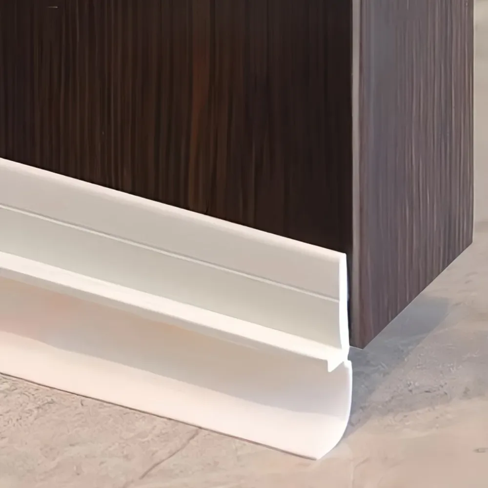 Bande d'étanchéité en silicone pour bas de porte - Isolation phonique et thermique - Image 5