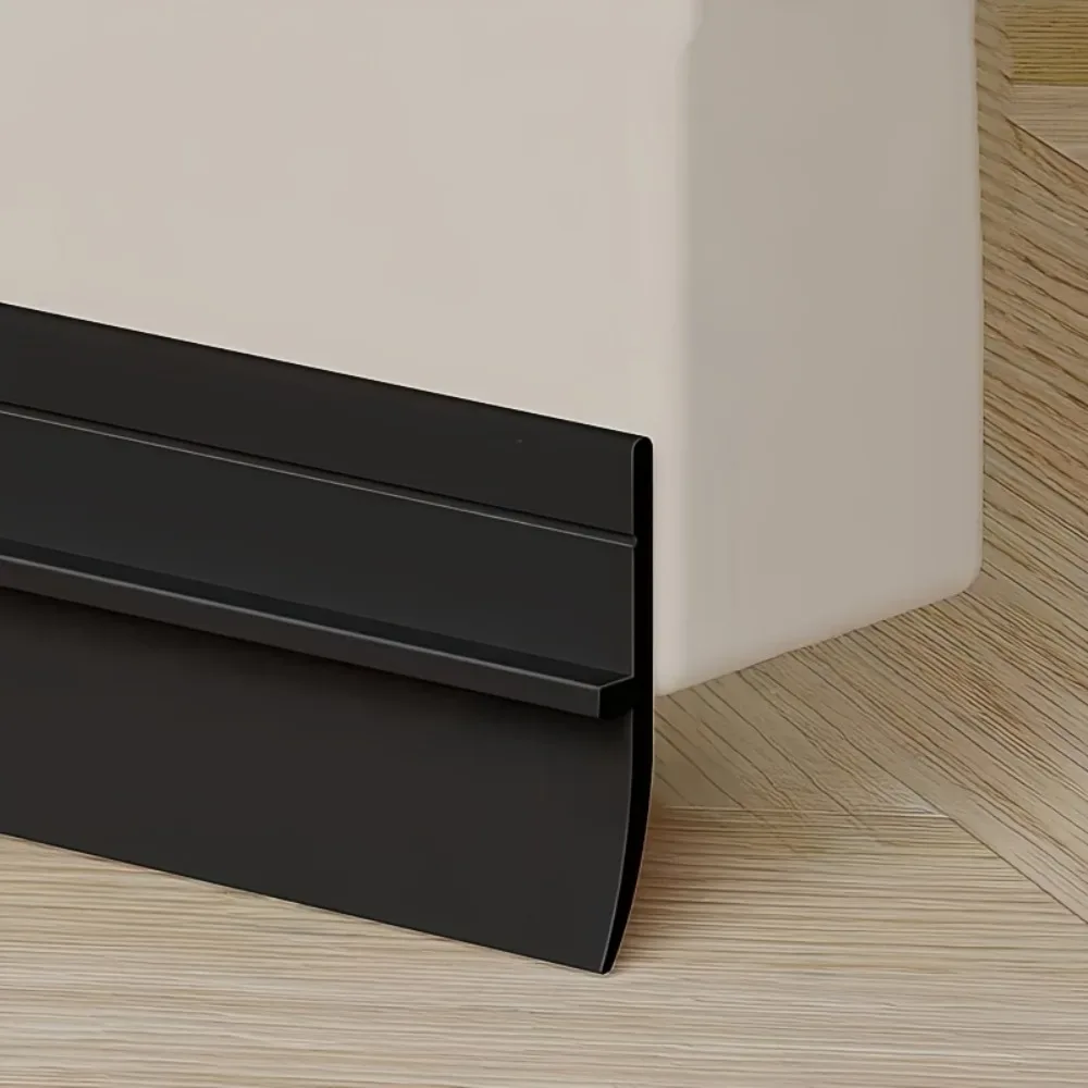 Bande d'étanchéité en silicone pour bas de porte - Isolation phonique et thermique - Image 1