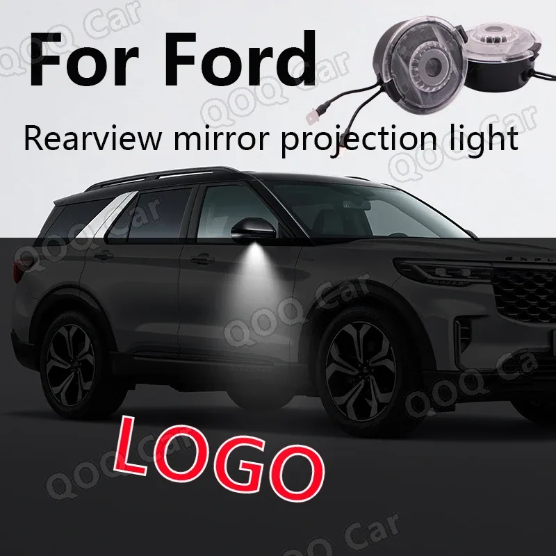 Projecteurs LED d’accueil pour rétroviseurs Ford Edge, Explorer, Mondeo, Focus MK4, Taurus, Kuga, Fusion, Flex - Image 3