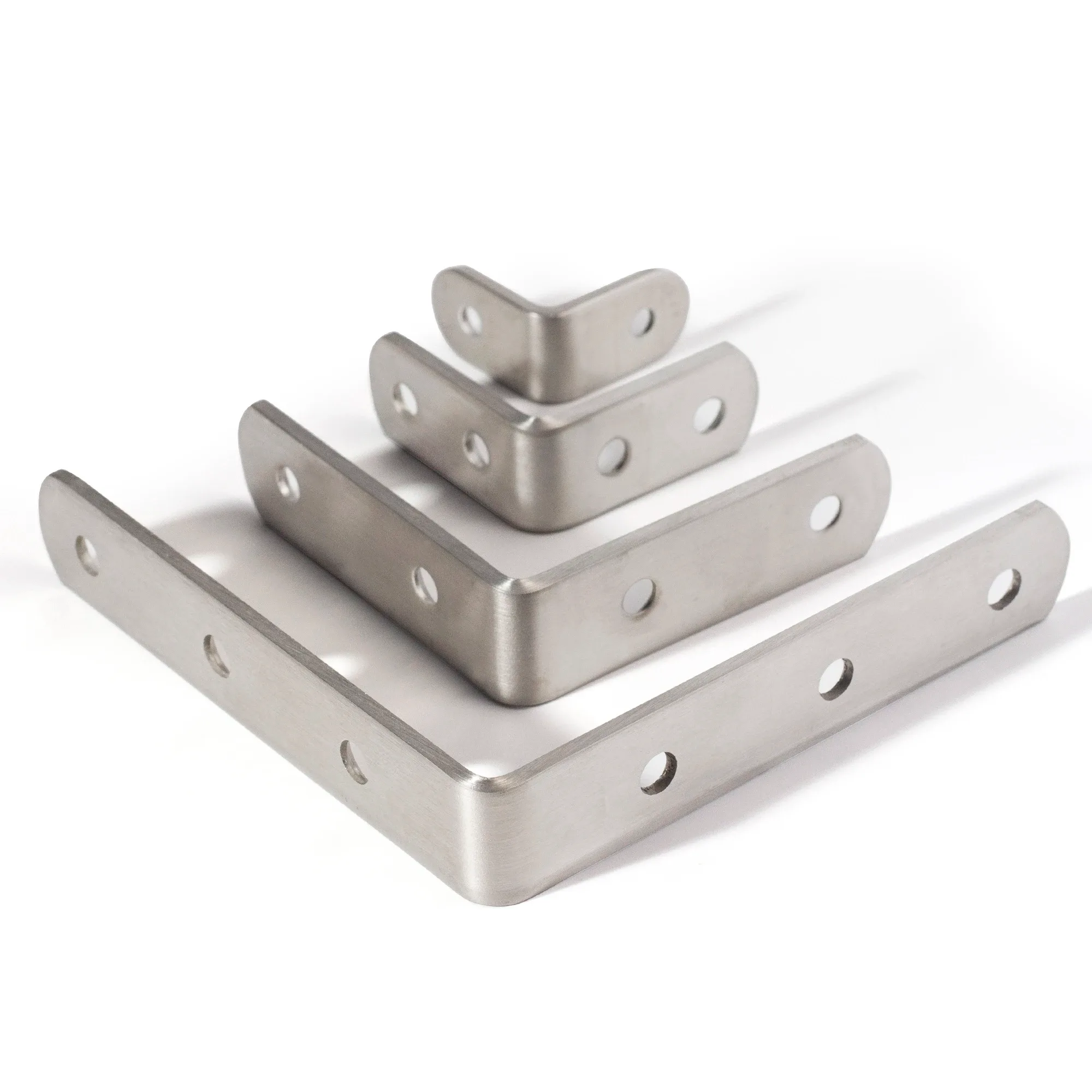 Lot de 10 équerres d'angle en acier inoxydable à 90 degrés pour meubles - Image 6