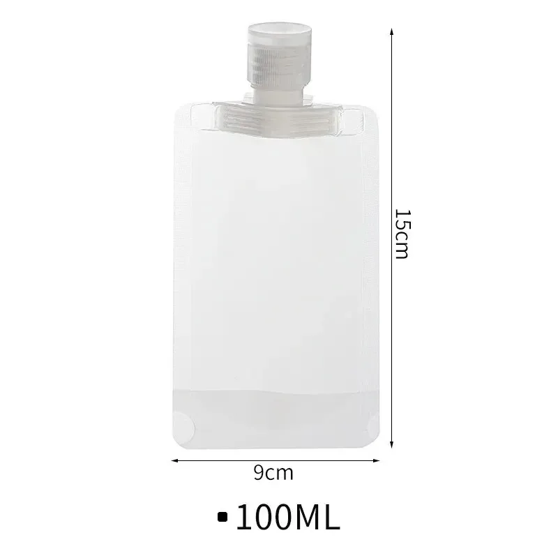 Lot de 10 flacons de voyage rechargeables (30/50/100 ml) pour cosmétiques et articles de toilette - Image 6