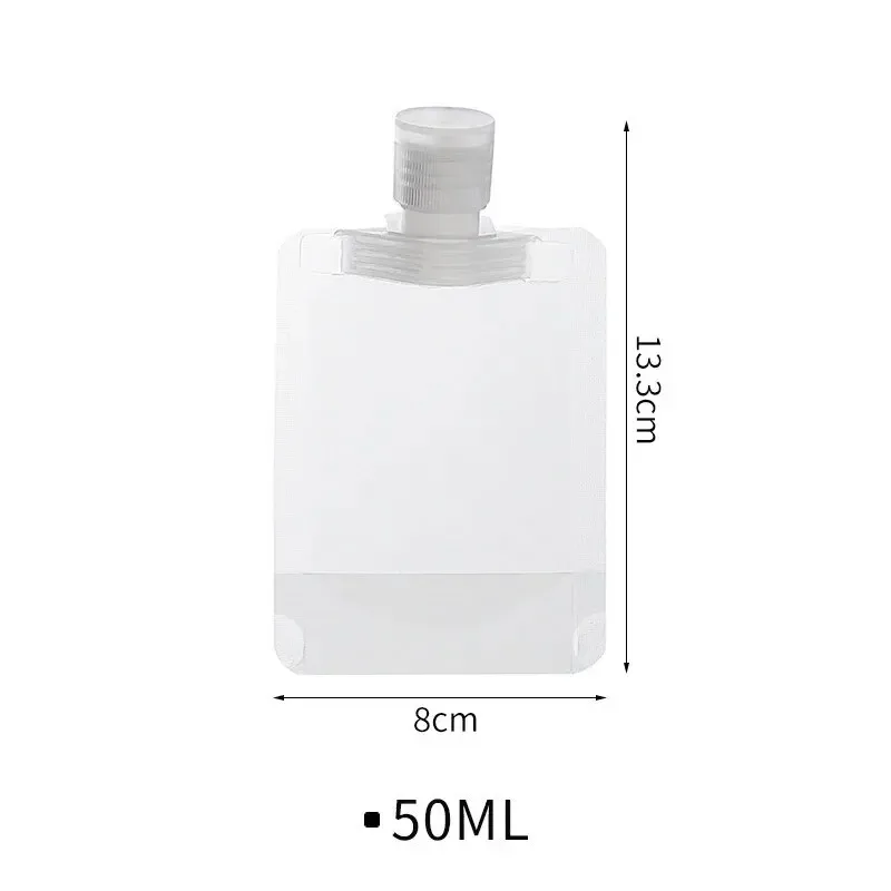 Lot de 10 flacons de voyage rechargeables (30/50/100 ml) pour cosmétiques et articles de toilette - Image 5