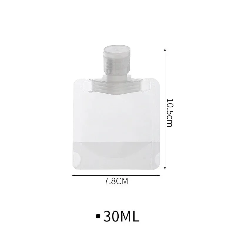 Lot de 10 flacons de voyage rechargeables (30/50/100 ml) pour cosmétiques et articles de toilette - Image 4