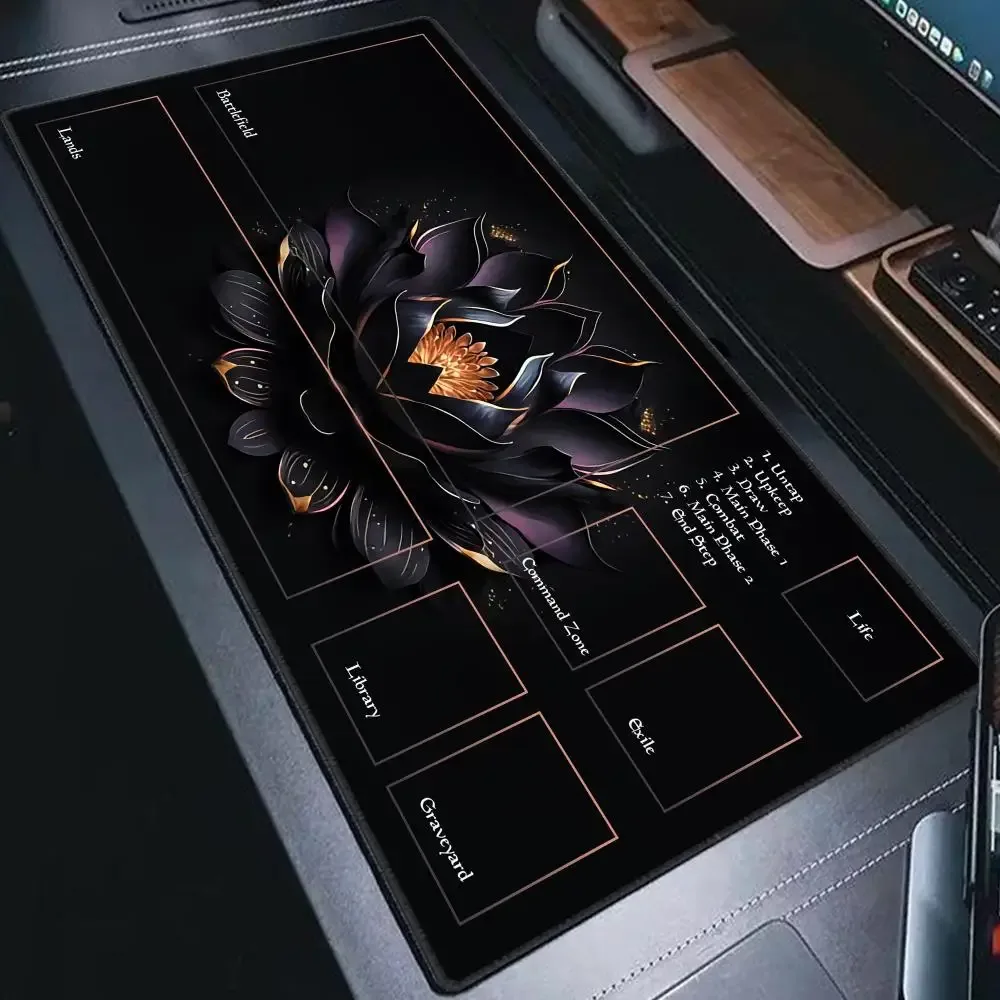 Tapis de jeu Magic: The Gathering - Lotus Noir - Bords cousus et base antidérapante - Image 1