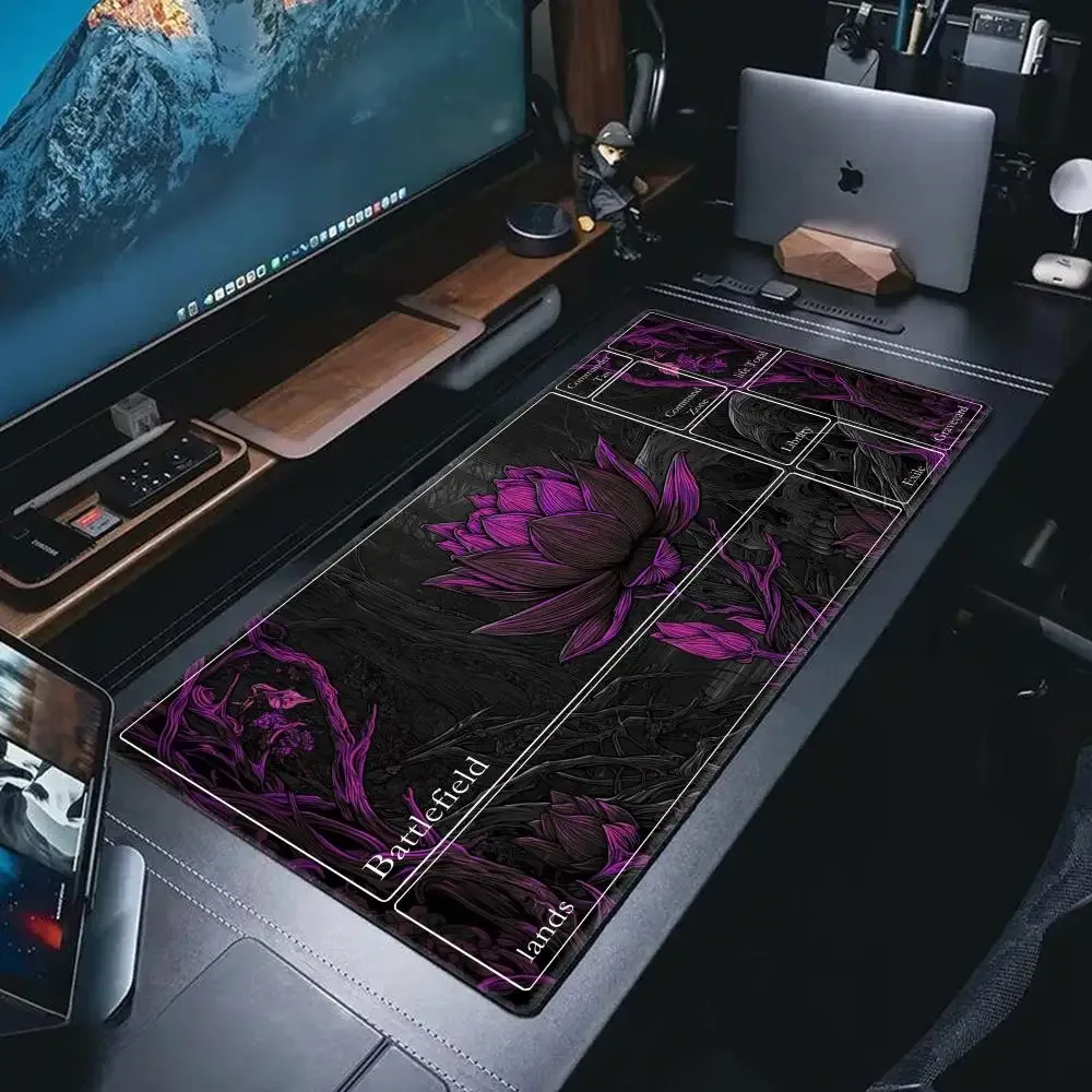 Tapis de jeu Magic: The Gathering - Lotus Noir - Bords cousus et base antidérapante - Image 3