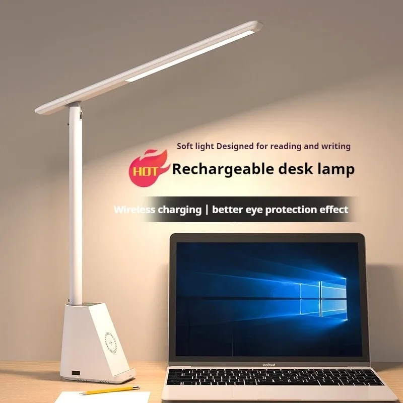 Lampe de bureau LED intelligente 15W avec chargeur sans fil et protection oculaire - Image 2