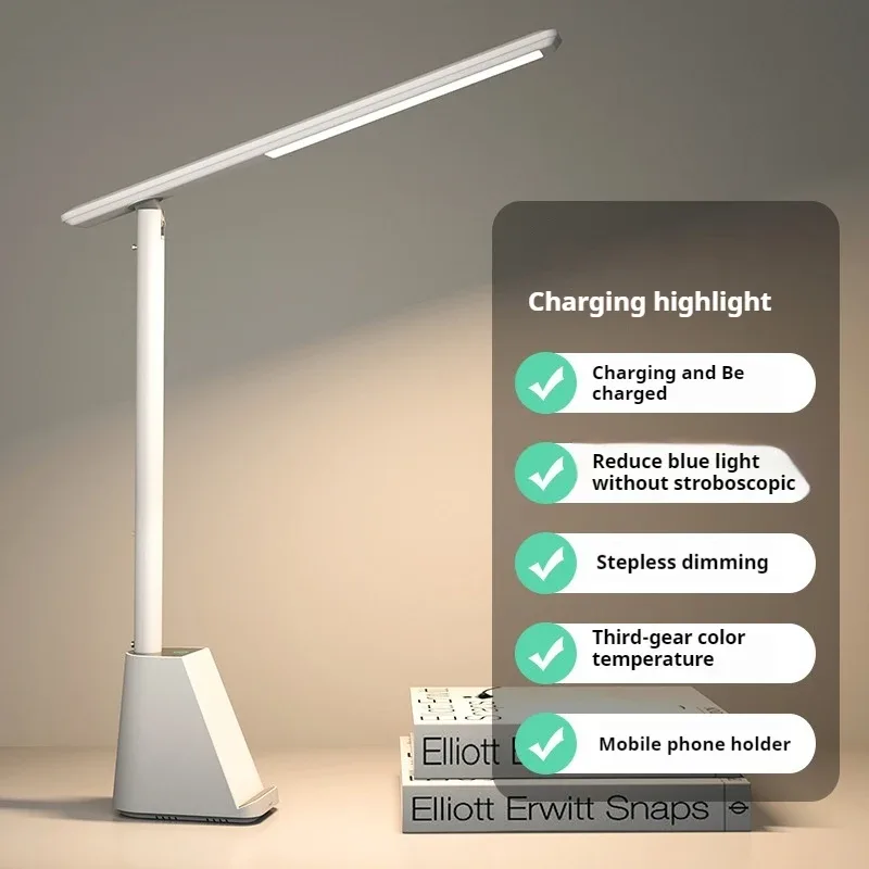 Lampe de bureau LED intelligente 15W avec chargeur sans fil et protection oculaire - Image 5