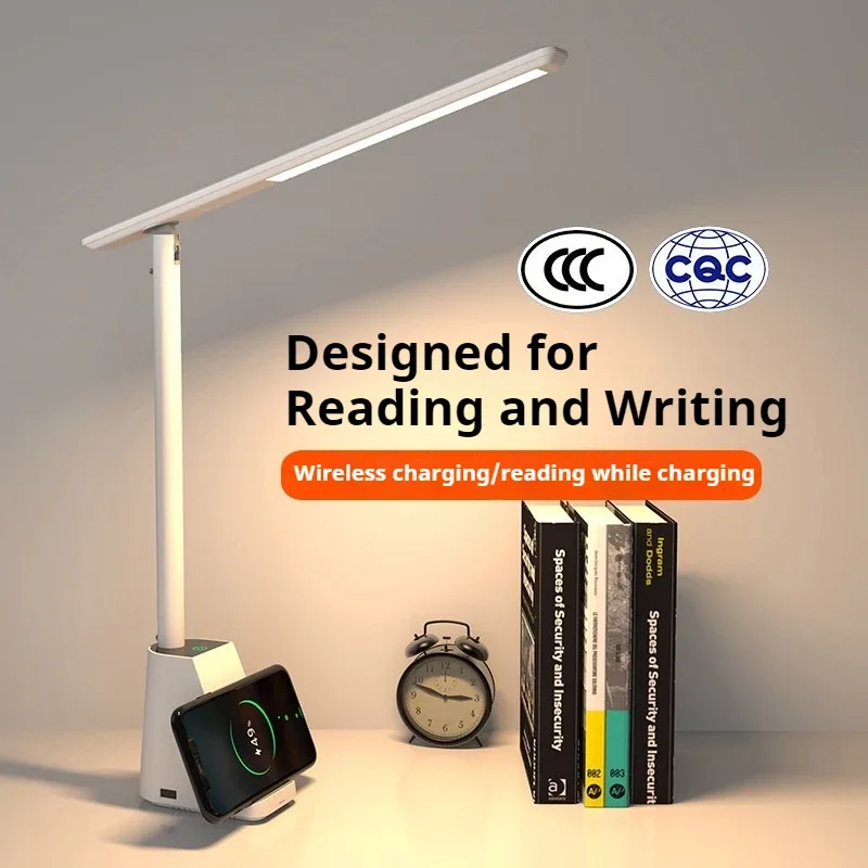 Lampe de bureau LED intelligente 15W avec chargeur sans fil et protection oculaire - Image 3