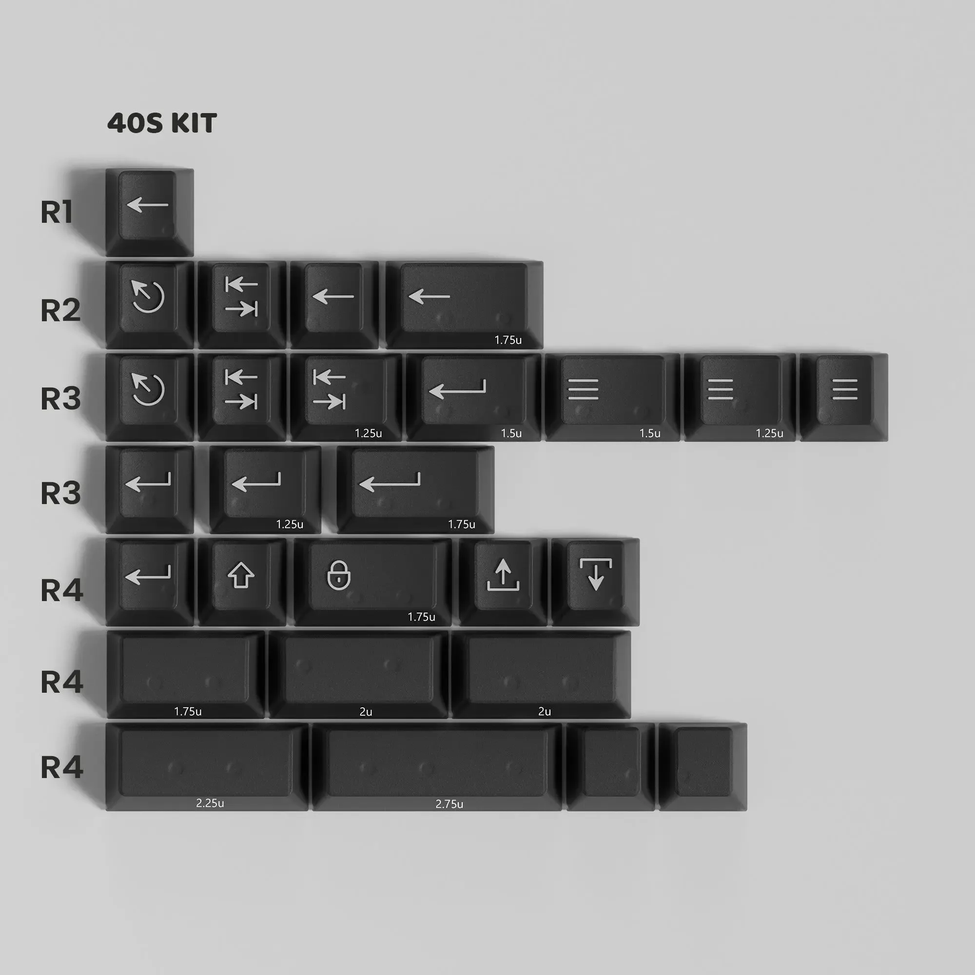 PBTfans Neon Inter Keycaps 1