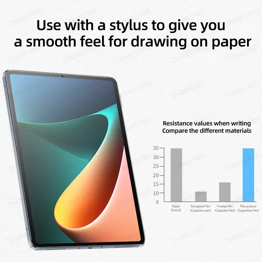 Lot de 2 protections d'écran magnétiques sensation papier pour Xiaomi Pad 6 / 5 / 6S Pro et Redmi Pad SE - Anti-reflet - Image 2