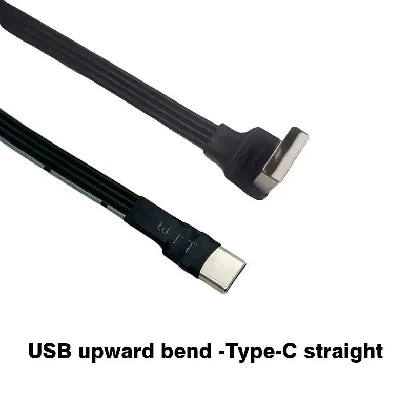 Câble USB vers USB-C ultra-fin en silicone flexible - Angle 90° - USB 2.0 - Image 5