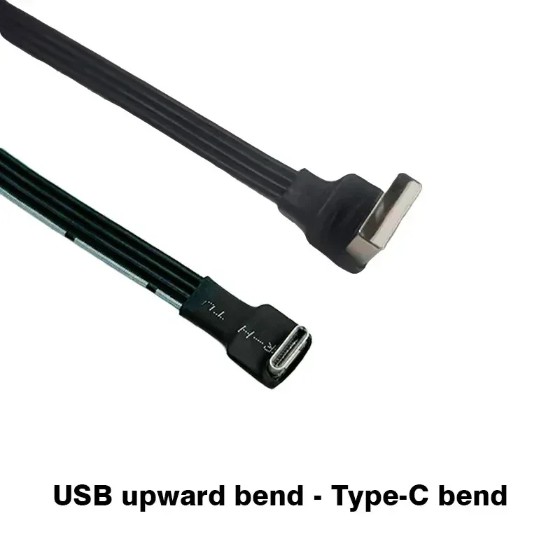 Câble USB vers USB-C ultra-fin en silicone flexible - Angle 90° - USB 2.0 - Image 6