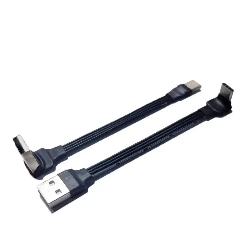 Câble USB vers USB-C ultra-fin en silicone flexible - Angle 90° - USB 2.0 - Image 4