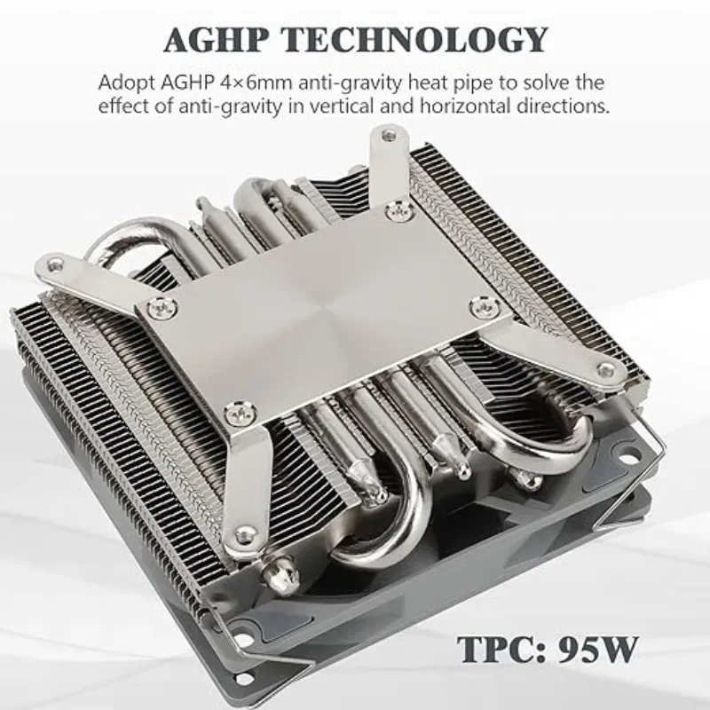 Thermalright AXP90-X36 Ventirad CPU Low Profile, Ventilateur PWM TL-9015B, AMD AM4/AM5 et Intel LGA 115X/1200/1700/1851 - Image 2