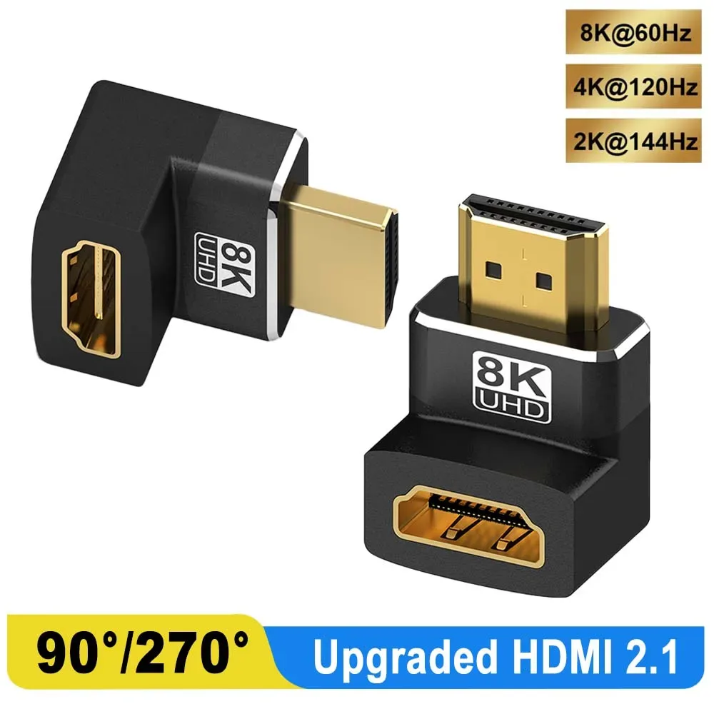 Adaptateur HDMI 8K 90 Degrés