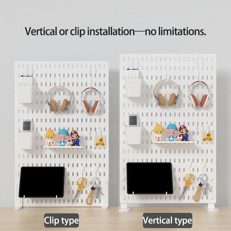 Organisateur de bureau Pegboard avec accessoires - Support à poser sans perçage - Image 4