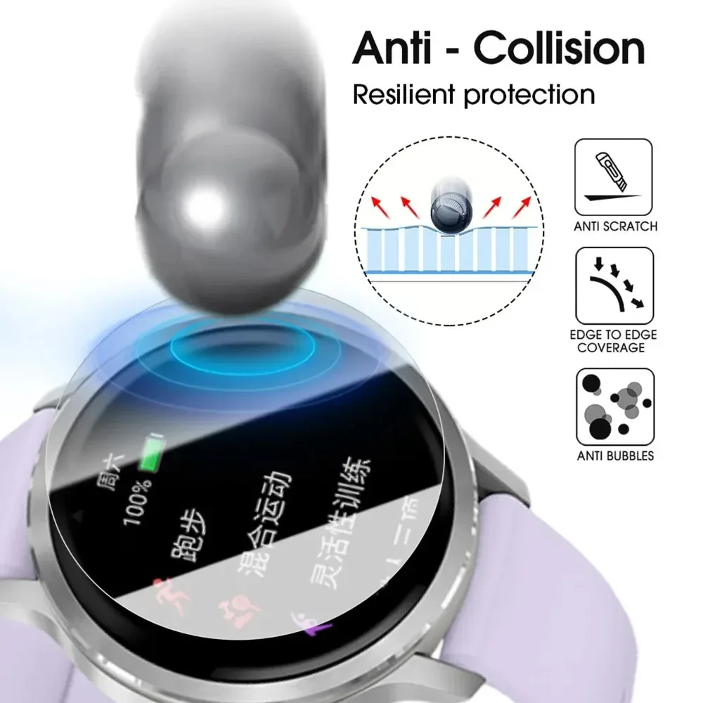 Lot de films de protection d'écran en hydrogel souple pour Garmin Venu 4 (41mm / 45mm) 3