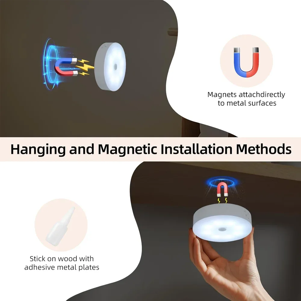 Lampe LED ronde rechargeable RGB avec télécommande - Image 3