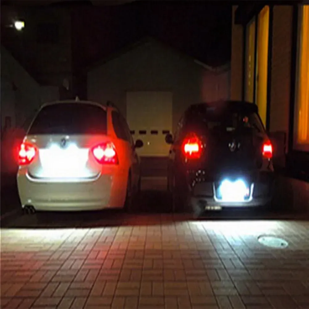 ANGRONG Paire d'Éclairages de Plaque d'Immatriculation LED Canbus pour BMW Série 3 5 E39 E60 E61 E90 E92 - Image 6