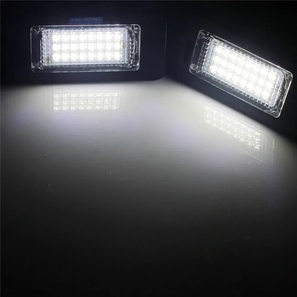 ANGRONG Paire d'Éclairages de Plaque d'Immatriculation LED Canbus pour BMW Série 3 5 E39 E60 E61 E90 E92 - Image 4