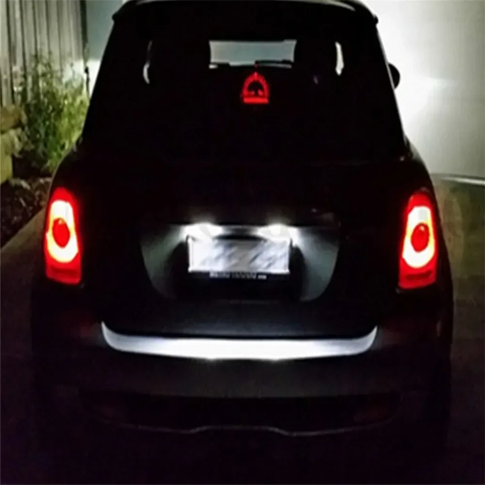 ANGRONG Paire d'Éclairages de Plaque d'Immatriculation LED Canbus pour BMW Série 3 5 E39 E60 E61 E90 E92 - Image 5