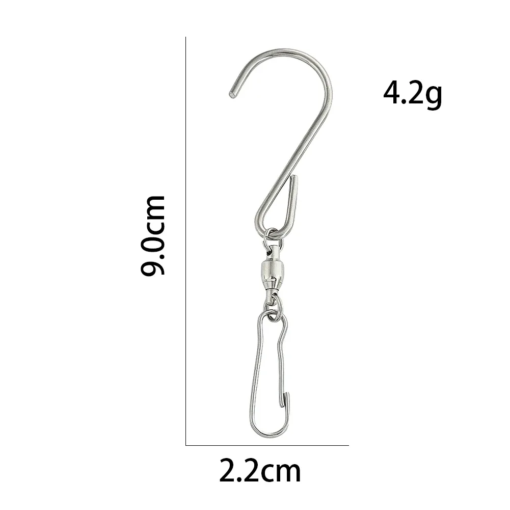 Lot de 5 crochets pivotants robustes à 360° pour mangeoires et manches à air - Image 6