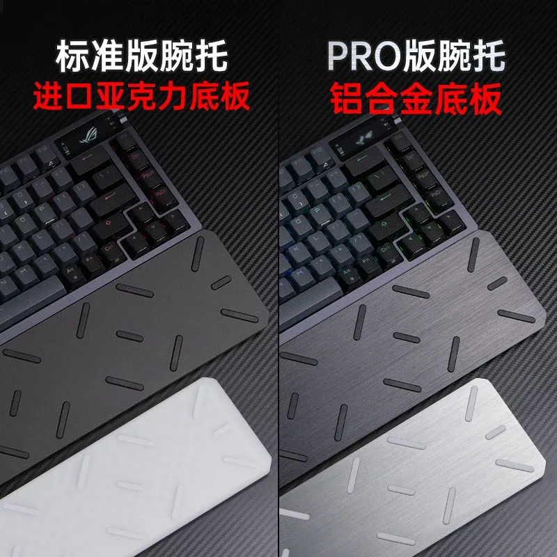 ROG Night Demon – Repose-poignet en silicone avec base amovible en alliage d'aluminium pour clavier 75% - Image 5