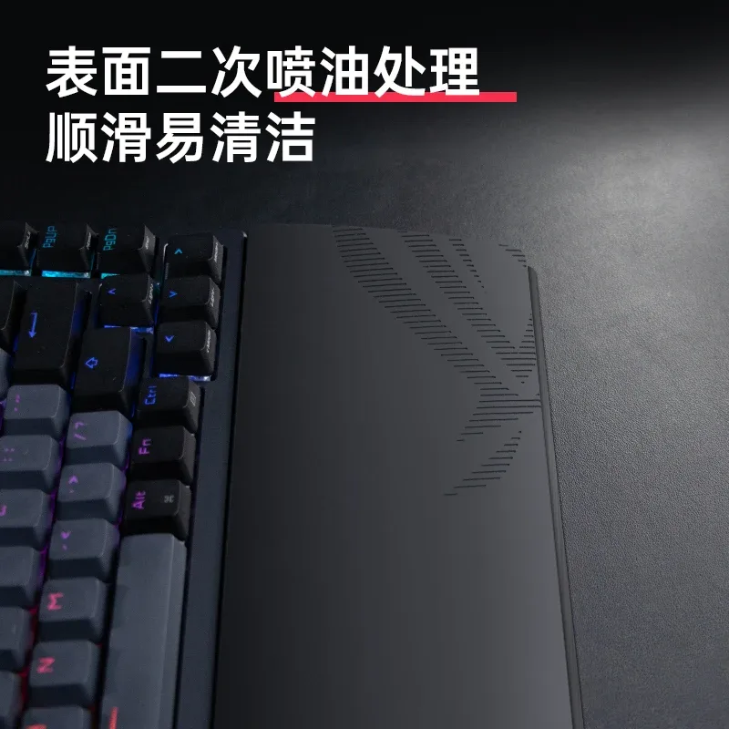 ROG Night Demon – Repose-poignet en silicone avec base amovible en alliage d'aluminium pour clavier 75% - Image 3