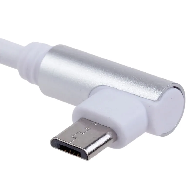 Câble Micro-USB coudé à 90° pour charge rapide et synchronisation de données - Image 4