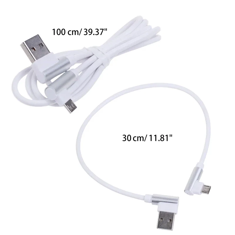 Câble Micro-USB coudé à 90° pour charge rapide et synchronisation de données - Image 6