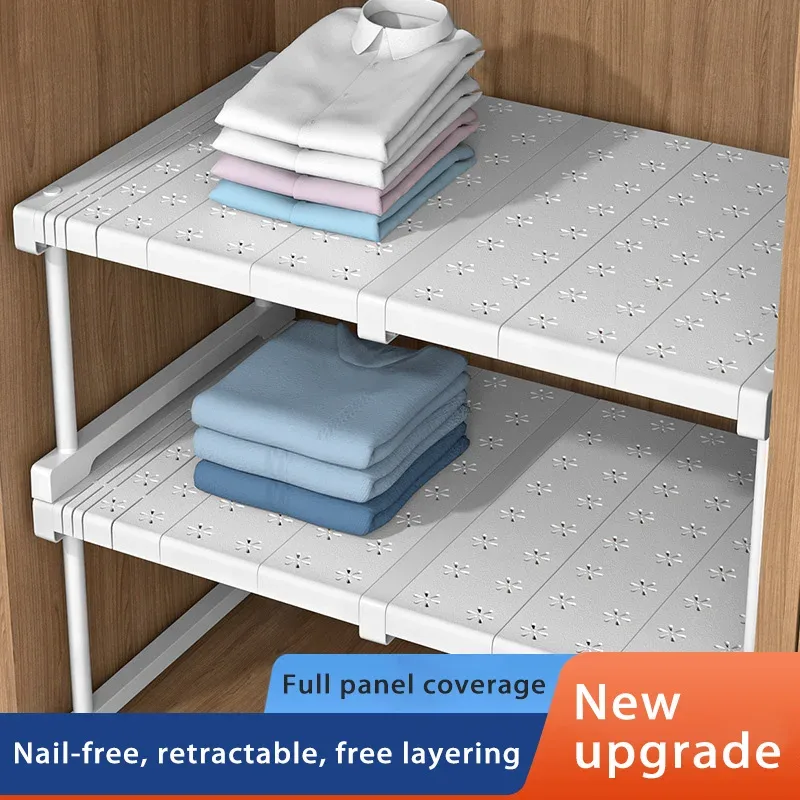 Étagère de rangement extensible et modulable sans perçage pour sous-évier et salle de bain - Image 3