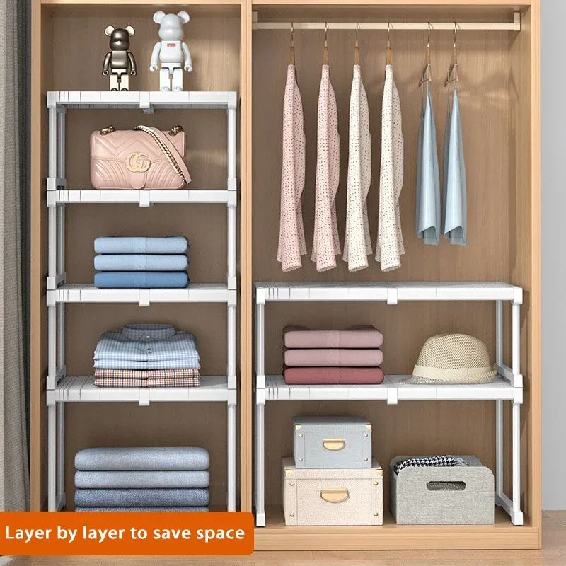 Étagère de rangement extensible et modulable sans perçage pour sous-évier et salle de bain - Image 2
