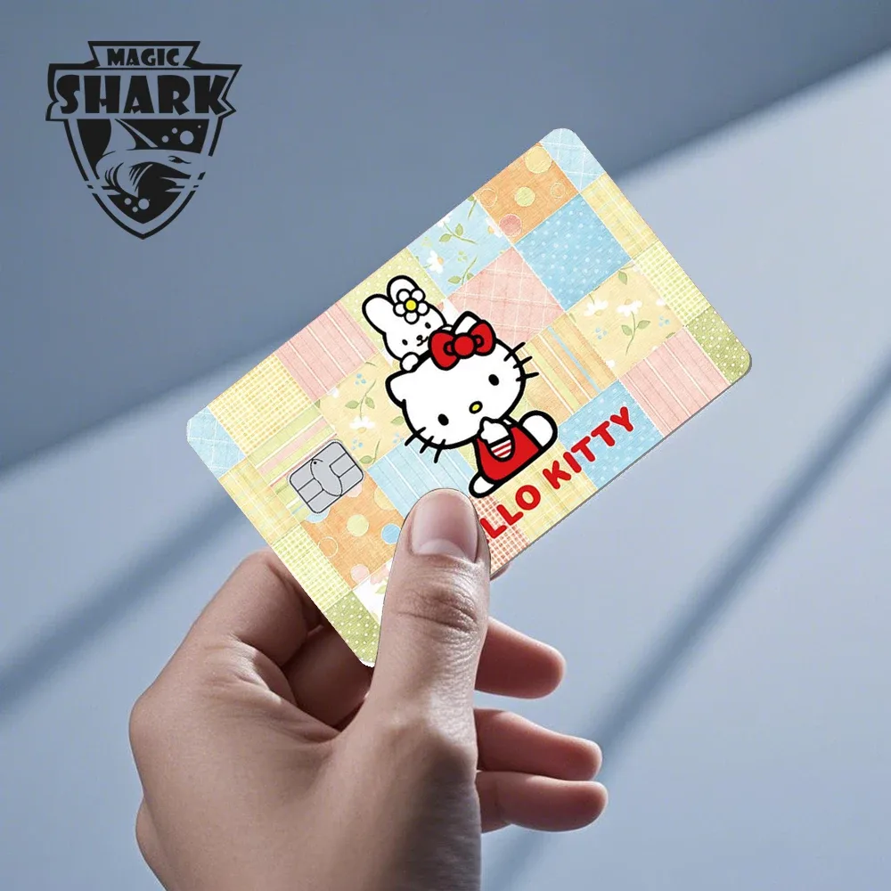 Autocollant Hello Kitty Grenouille pour Carte Bancaire - Fini Mat 5