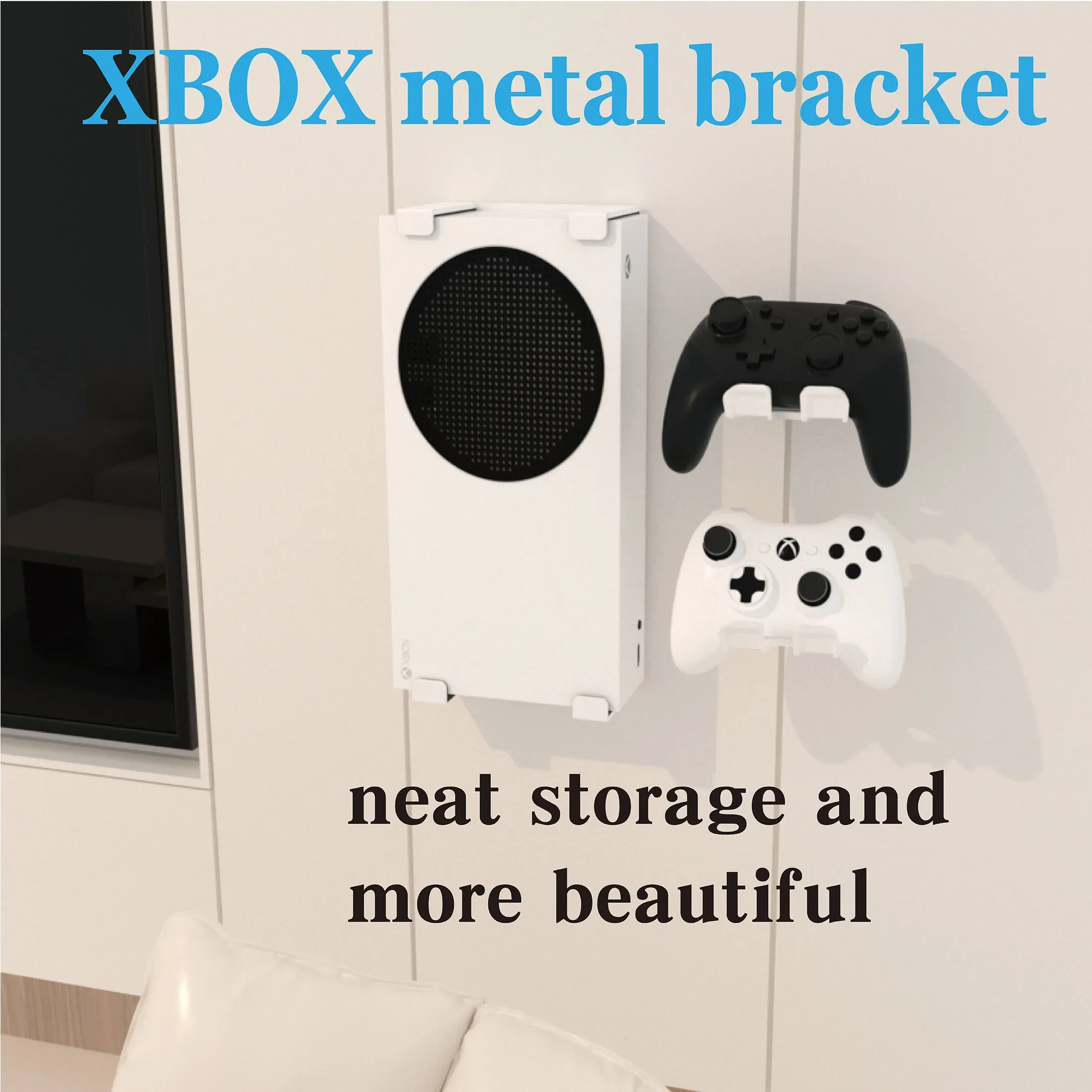 Support mural et sous bureau en métal pour Xbox Series S - Image 2