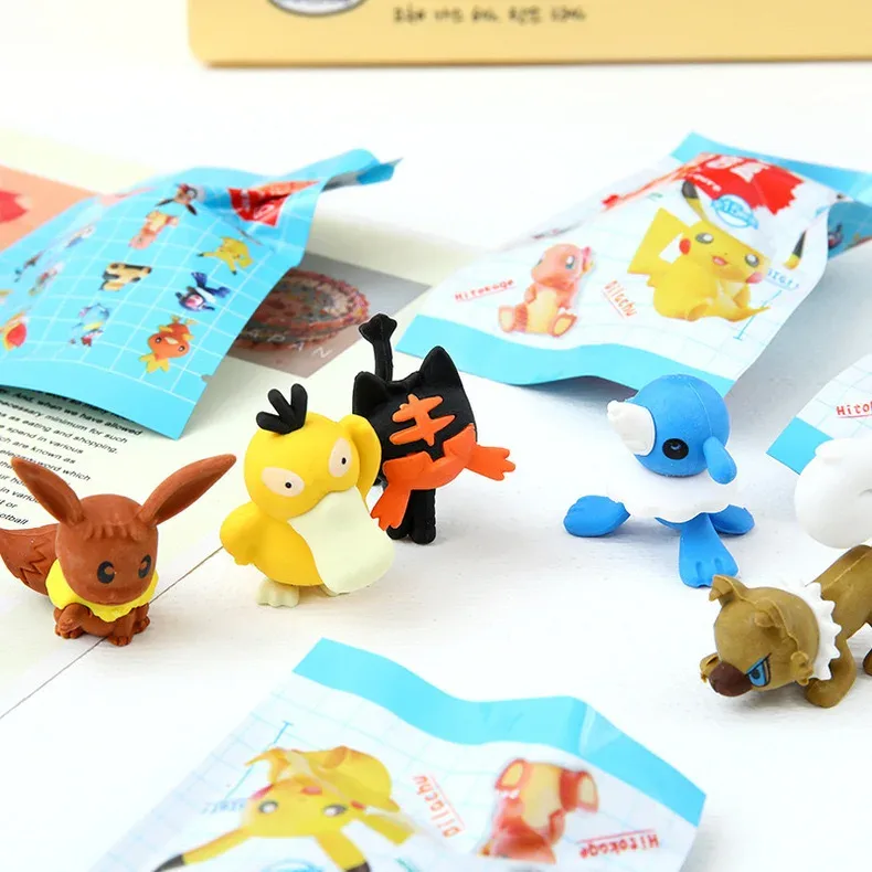 Lot de 32 gommes figurines : Pikachu, Hello Kitty, Stitch et Capybara - Image 3