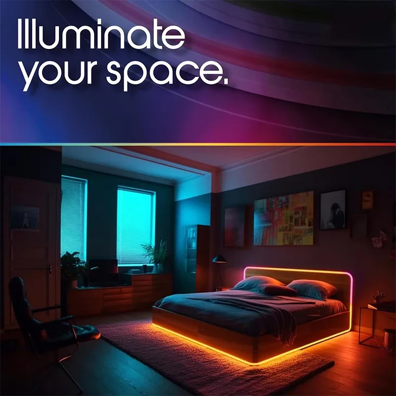 Ruban LED RGB USB 5V avec télécommande 24 touches - Image 3