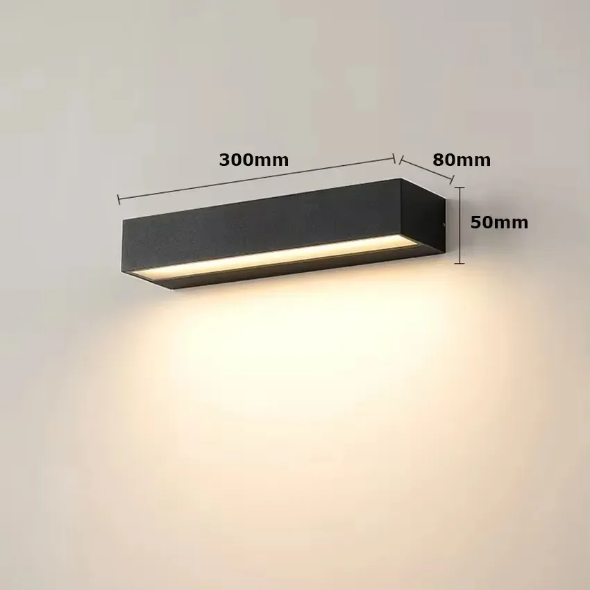 Applique murale extérieure LED linéaire étanche 8