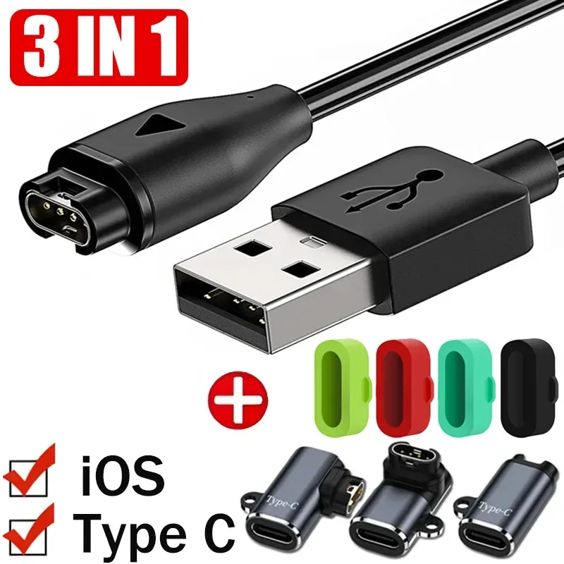 Câble de charge USB-C pour Garmin Fenix 7/6/5, Vivoactive 4/3, Forerunner 945 - Image 1