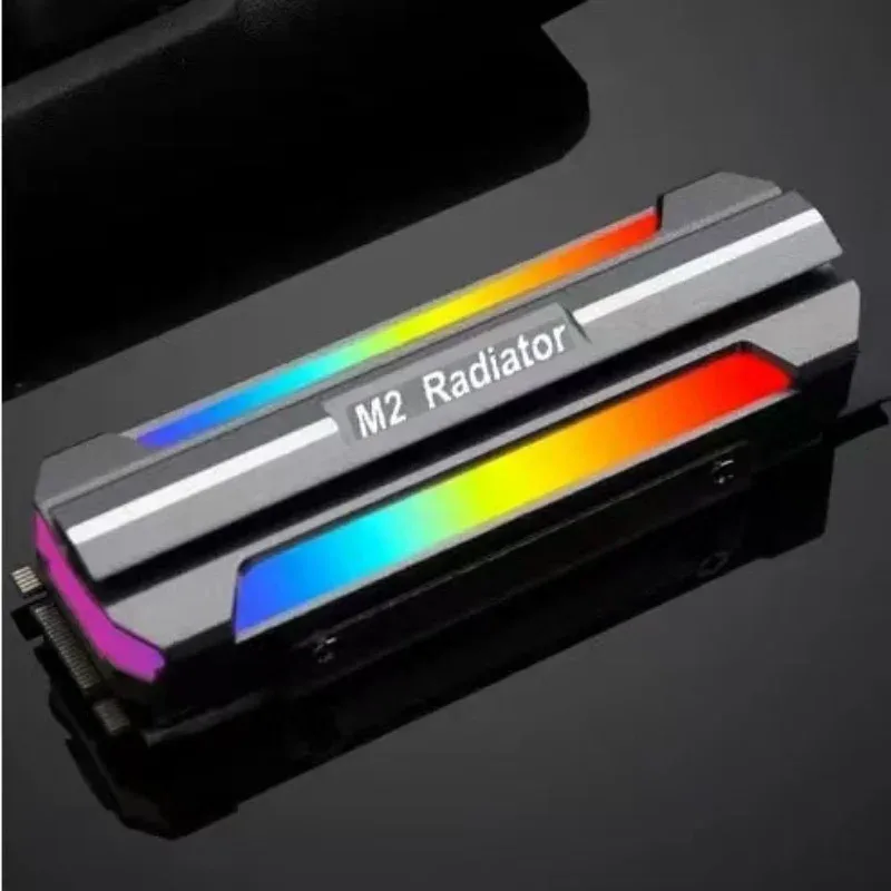 Dissipateur thermique ICE Whale M.2-1 ARGB Sync pour SSD NVMe M.2 2280 en aluminium - Image 5